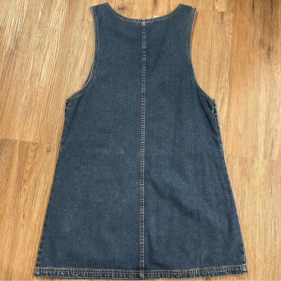 JL NY SPORTS Jean Dress Jumper Women’s Large Vintage Y2K 90s Cottagecore Floral - Picture 4 of 8